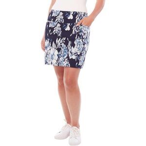 Floral Blue Mini Skirt